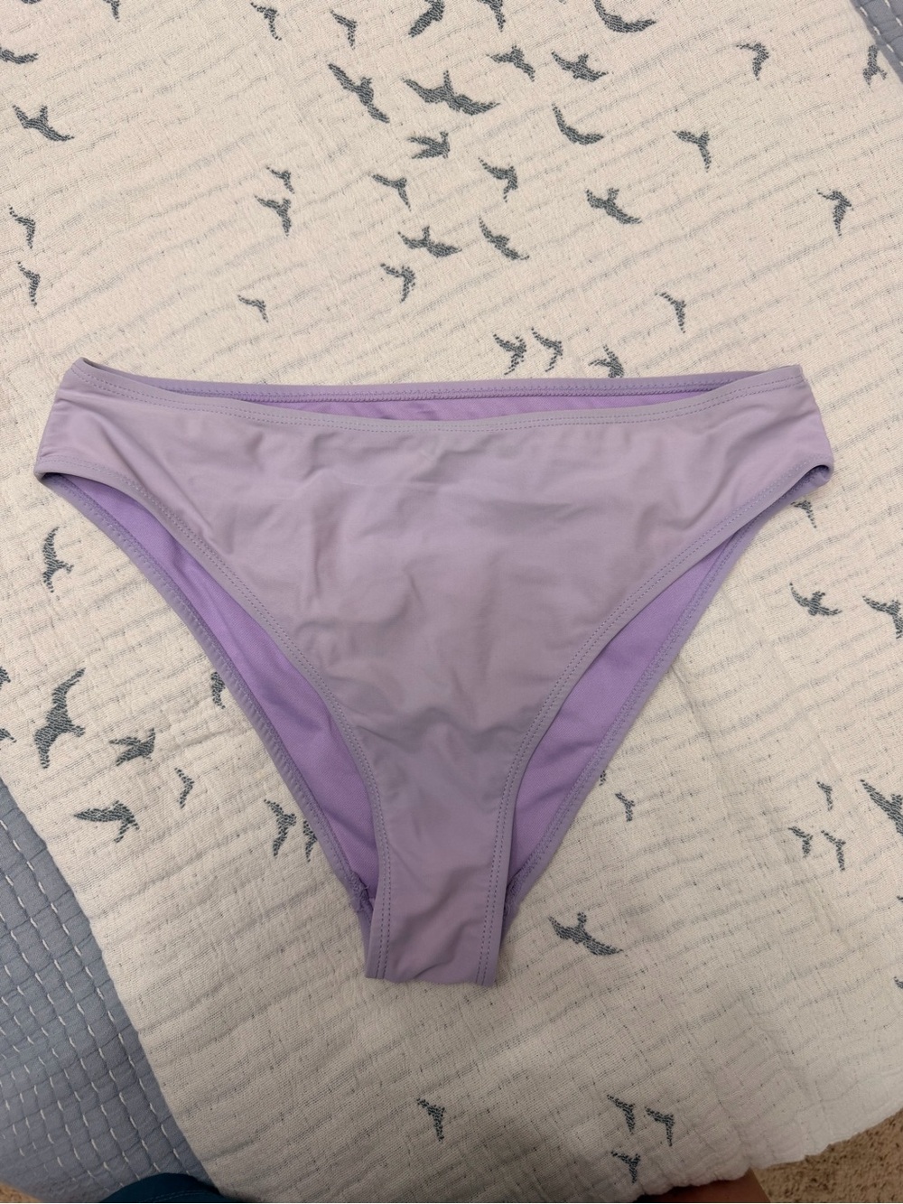 Lilac Mid-Rise Bikini Bottoms — Smooth Stretch Swimwear